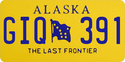 AK license plate GIQ391