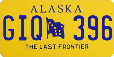 AK license plate GIQ396
