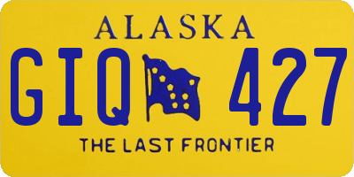 AK license plate GIQ427