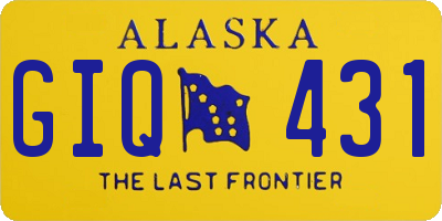 AK license plate GIQ431