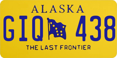 AK license plate GIQ438