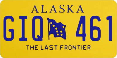 AK license plate GIQ461