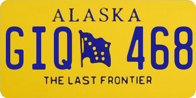 AK license plate GIQ468