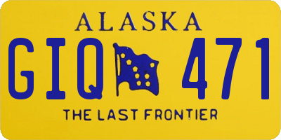 AK license plate GIQ471
