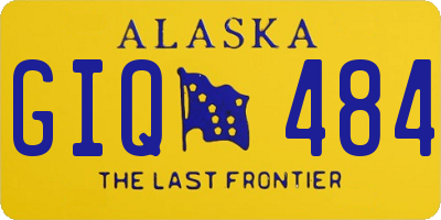 AK license plate GIQ484