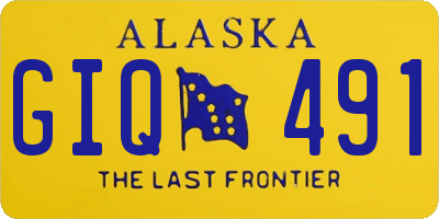 AK license plate GIQ491