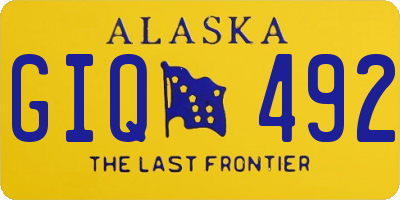 AK license plate GIQ492