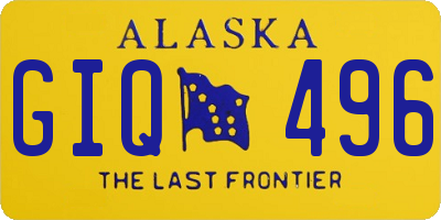 AK license plate GIQ496