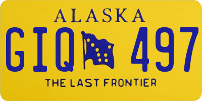 AK license plate GIQ497