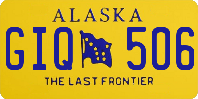 AK license plate GIQ506