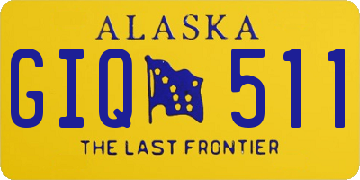 AK license plate GIQ511