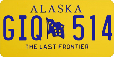 AK license plate GIQ514
