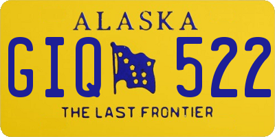 AK license plate GIQ522