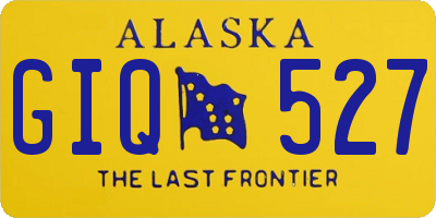 AK license plate GIQ527