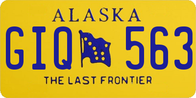 AK license plate GIQ563
