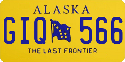 AK license plate GIQ566
