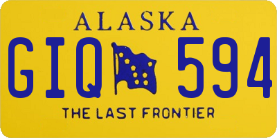AK license plate GIQ594