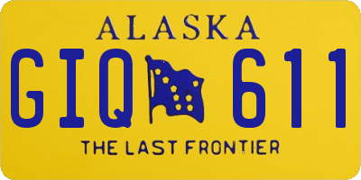 AK license plate GIQ611