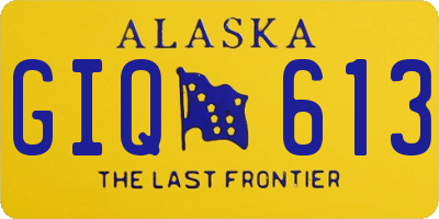 AK license plate GIQ613