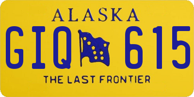 AK license plate GIQ615