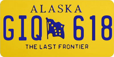 AK license plate GIQ618