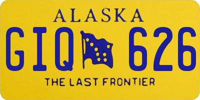 AK license plate GIQ626