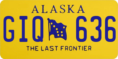 AK license plate GIQ636