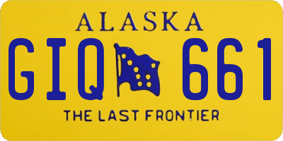 AK license plate GIQ661