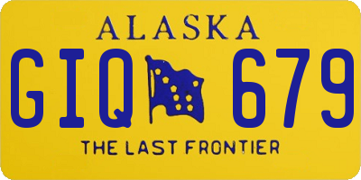 AK license plate GIQ679