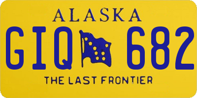 AK license plate GIQ682