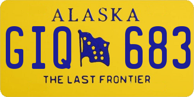 AK license plate GIQ683