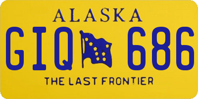 AK license plate GIQ686