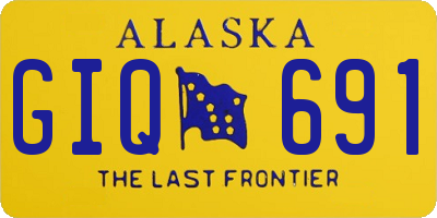 AK license plate GIQ691