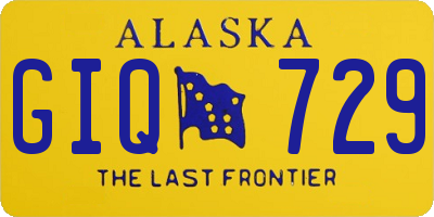 AK license plate GIQ729