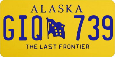 AK license plate GIQ739