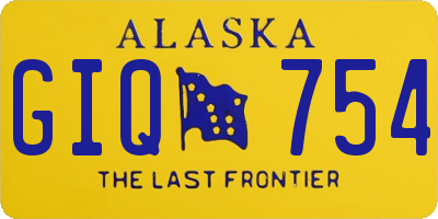 AK license plate GIQ754