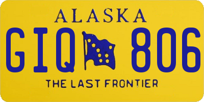 AK license plate GIQ806