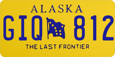 AK license plate GIQ812