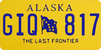 AK license plate GIQ817