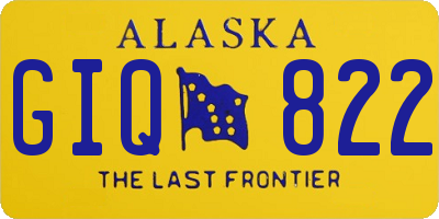 AK license plate GIQ822