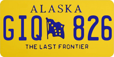 AK license plate GIQ826