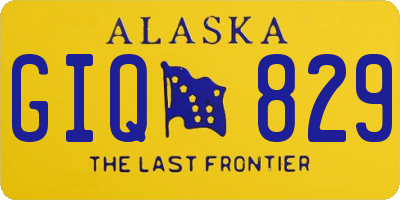 AK license plate GIQ829