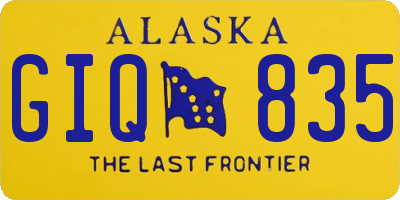 AK license plate GIQ835
