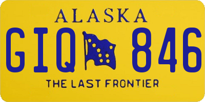 AK license plate GIQ846