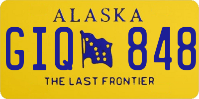 AK license plate GIQ848