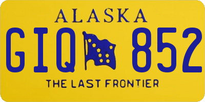 AK license plate GIQ852