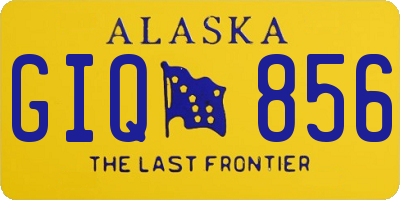AK license plate GIQ856
