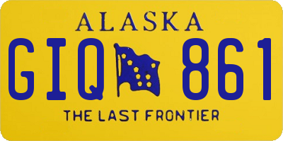 AK license plate GIQ861