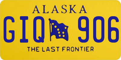 AK license plate GIQ906