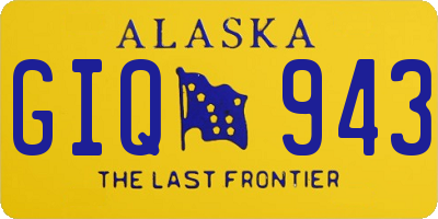 AK license plate GIQ943